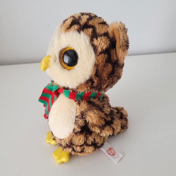 TY Beanie Boos Wise Owl Stuffed Animal Plush Toy - Picture 2 of 6